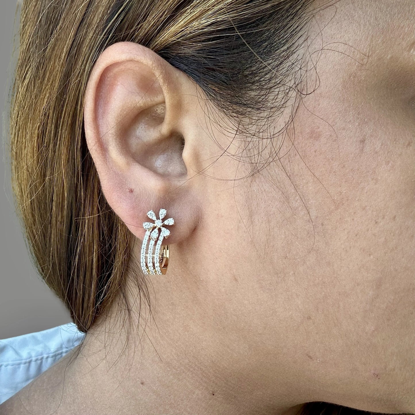 Sunflower Sparkle Hoops