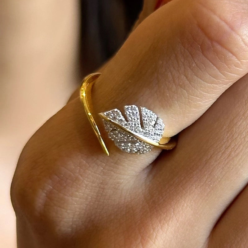 Nora Leaf Ring