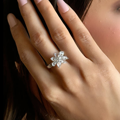 White Flower Ring